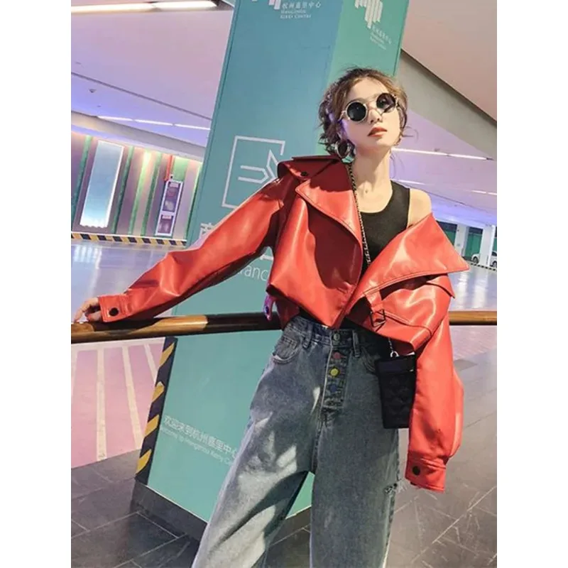 Рисунок 6 - Черная короткая Свободная куртка из искусственной кожи