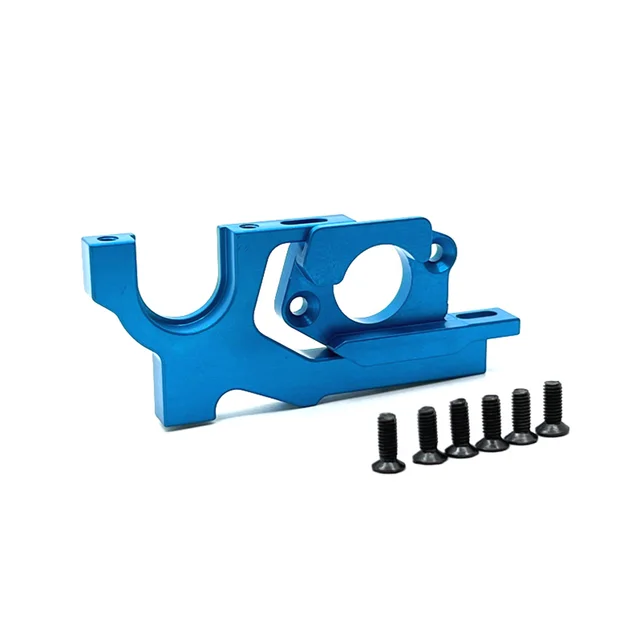 Aluminum Motor Mount Holder For WLtoys 1/14 144001 RC Car - Blue Upgrade/Replacement Part