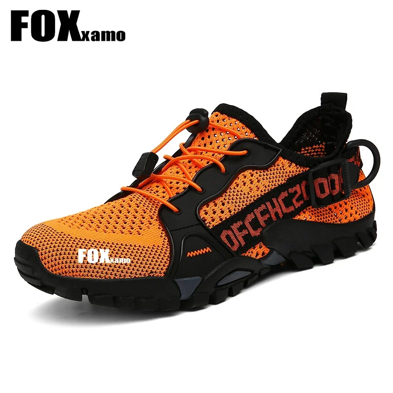 Foxxamo 남성용 사이클링 신발, Mtb 자전거 통기성 미끄럼 방지 스니커즈, 산악 모토크로스 야외 스포츠, 신상 팀