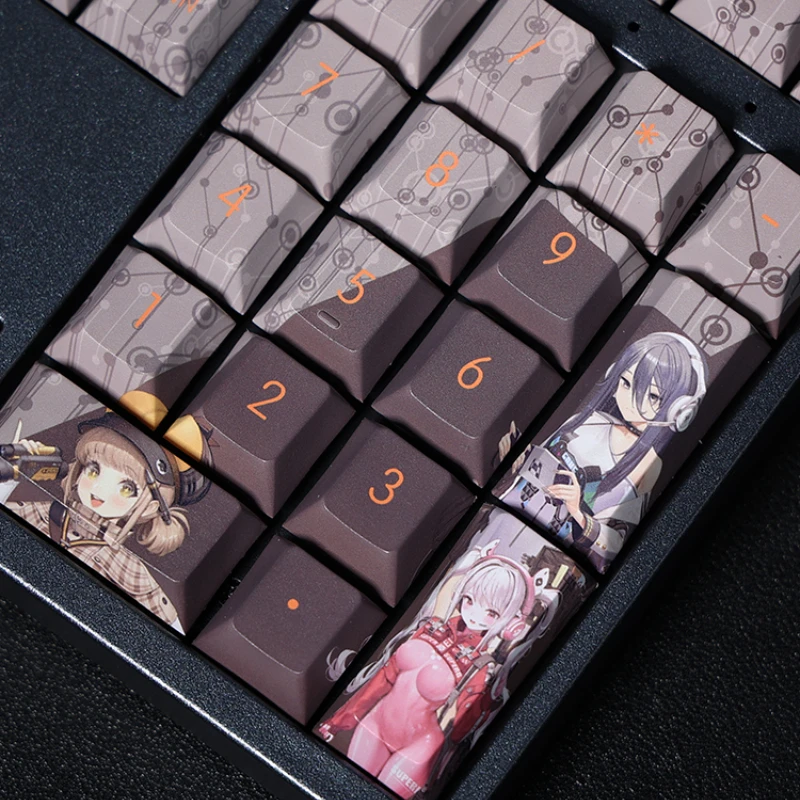 Teclas Conjunto Nikke: a Deusa da Vitória Pbt Anime Jogos Keycaps para Faça Você Mesmo mx Switch Teclado de Jogos Mecânicos 108 - Imagem 4