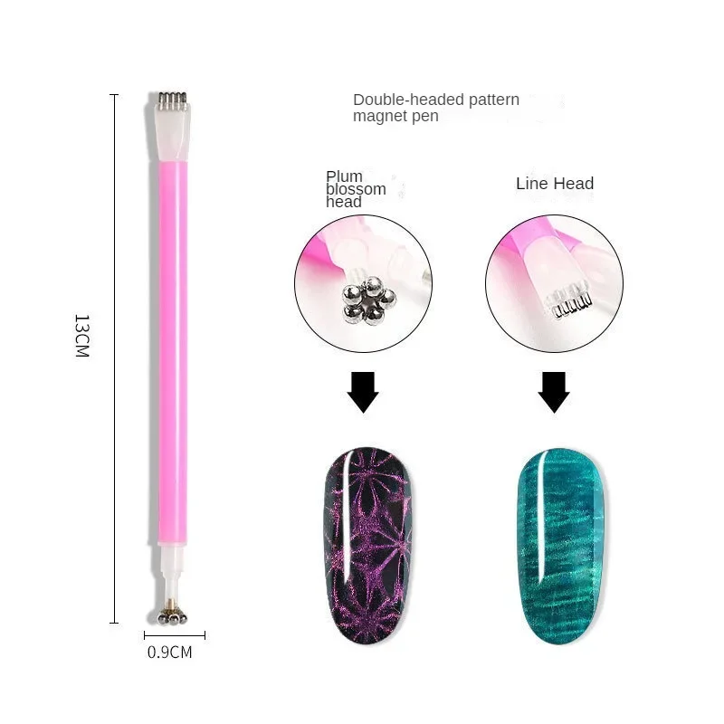 Nail Cat Eye Magnet Thickened Multifunctional Strong Magnetic Double Head Fancy 3D Cat Eye Effect