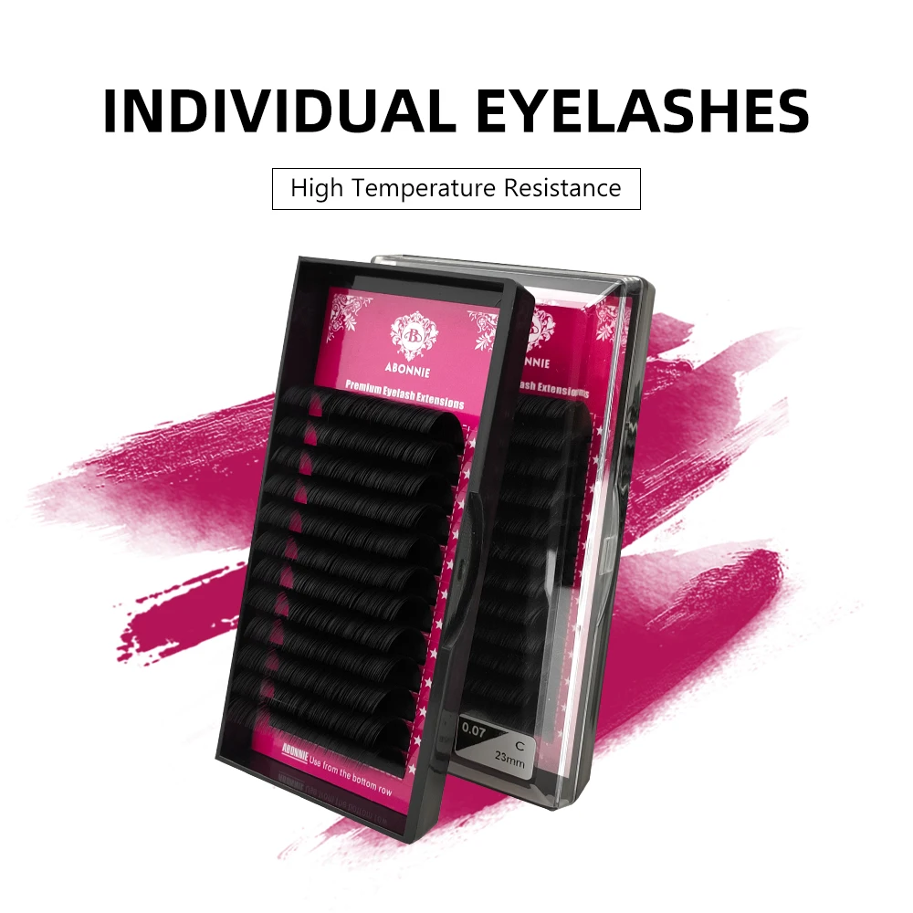 0.05-0.25mm C/D Curl Mink Eyelash Extension Fluffy Volume Lash Individual Eyelashes Premium Fake Lashes