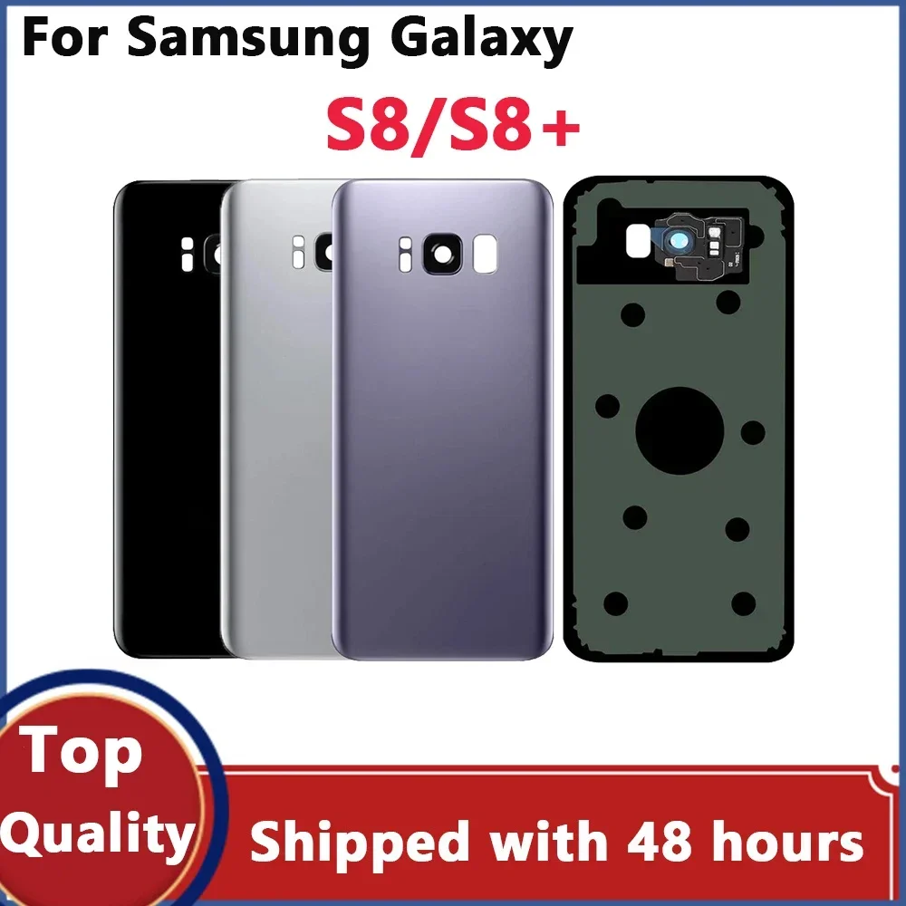 

Задняя крышка аккумулятора для Samsung S8 G950 G950F, стекло для Samsung Galaxy S8 Plus S8 + G955 G955F, задняя крышка аккумулятора, стеклянный корпус