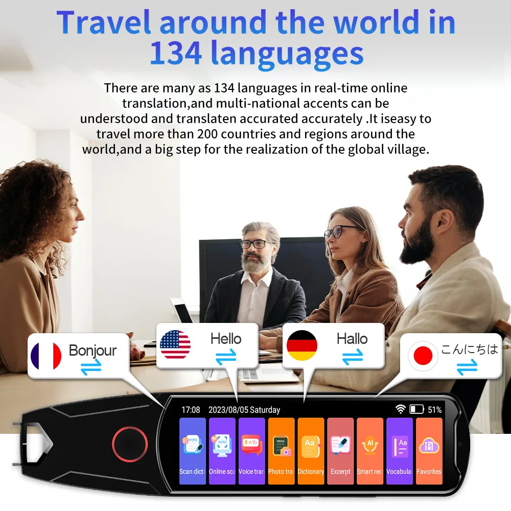 MD34 Voice Translator Offline Scan Translation Pen Business Scanning Reading Pen Translation TranslationArabic voice translator