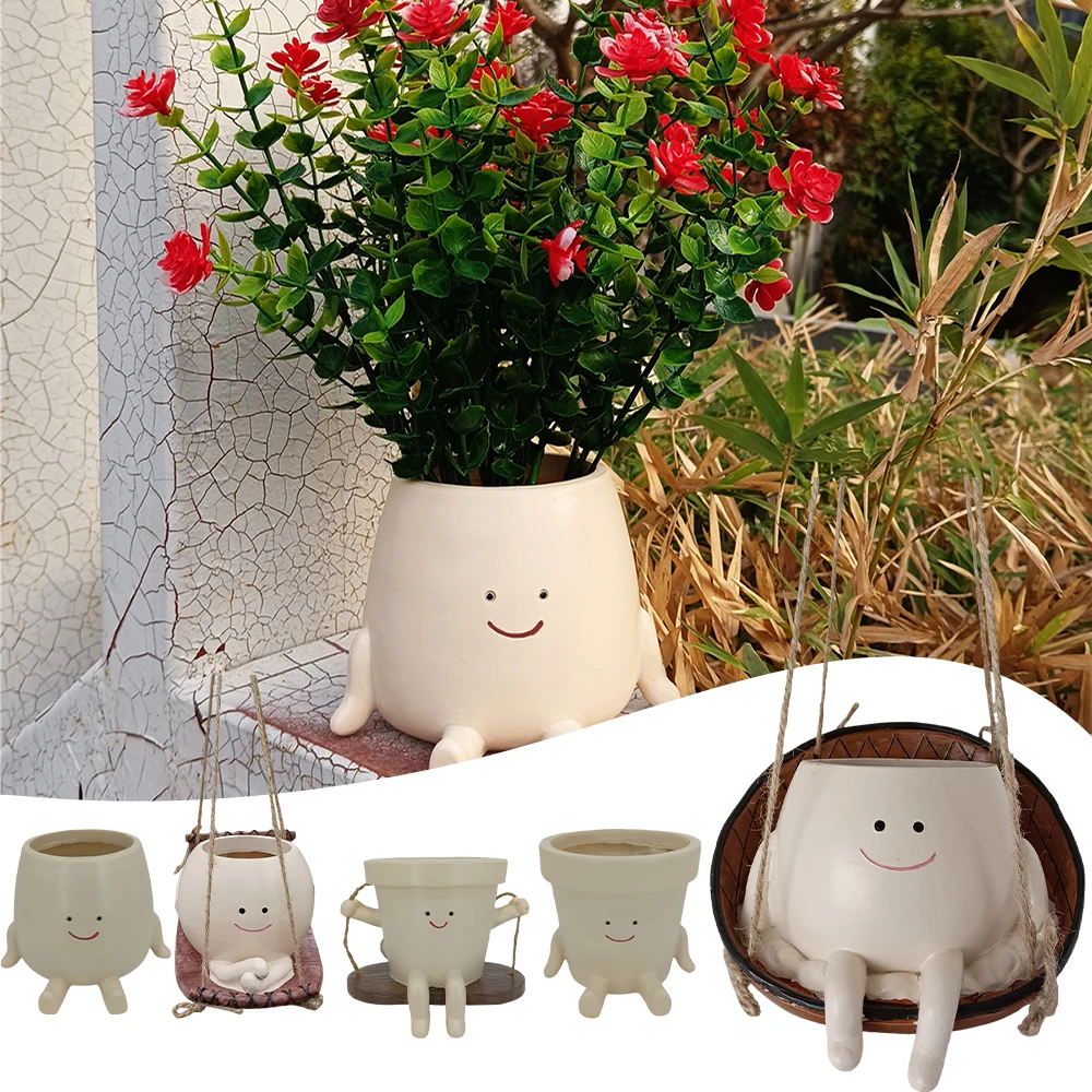 

Creativity Hanging Plant Pot Multipurpose Plants Planting Flowerpot For Office Desk
