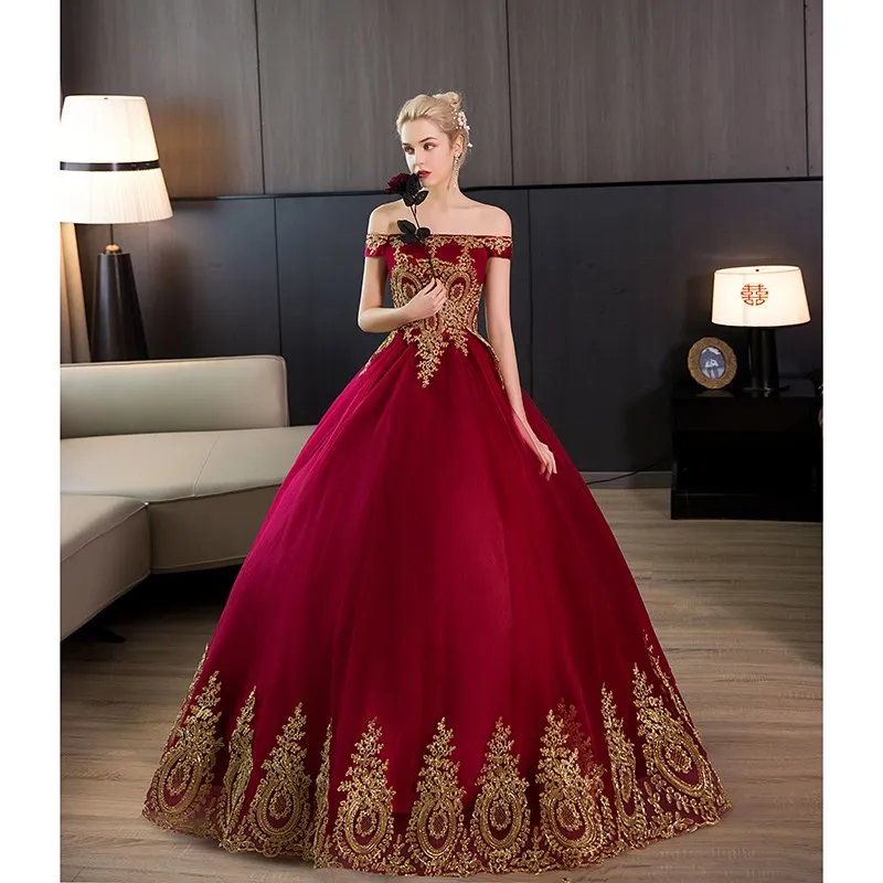 2024 New Quinceanera Dress Luxury Off The Shoulder Party Prom Ball