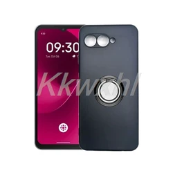 Enhanced Shockproof Phone Case with Back Ring Holder Bracket - Original Design, fits 6.6 Smartphones for T - Mobile T Phone 3 (Ring Case Black)