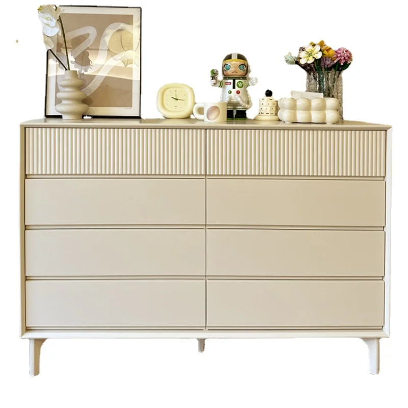 

Yhl Style Bedroom Locker Solid Wood Eight Spares Cabinet Modern Minimalist Living Room Bed Front Cabinet