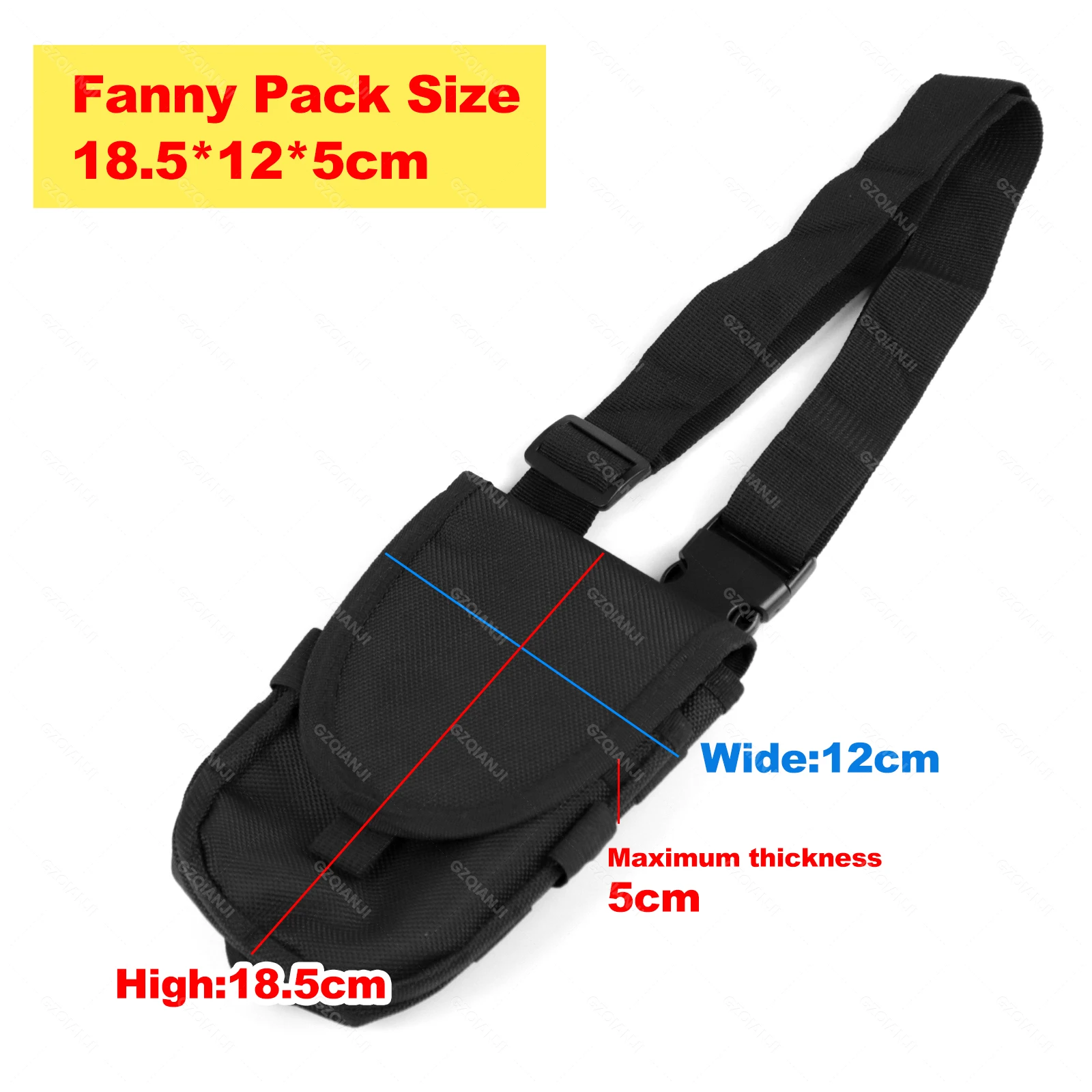 Universal Waist Belt Case Bag Phone POS PDA Holder Outdoor Camping Nylon Pouch Holster Cover for 4.7-7.2 Inch Honeywell PDA