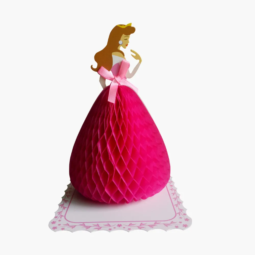 3D Pop Up Birthday Greeting Cards with Envelope, Little Princess Cards