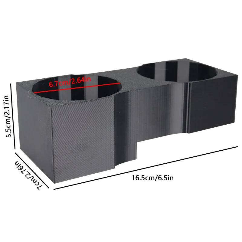 폭스바겐 골프 5 & 6 차량용 컵홀더, 블랙 플라스틱 캔/병 마운트 홀더 (0.25L, 0.5L 용), 자동차 내부 액세서리