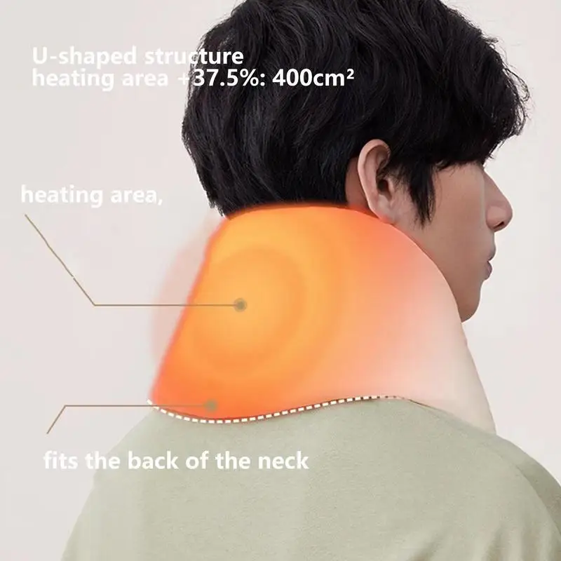 Winter Heated Scarf Smart Neck Wrap Warmer Rechargeable Shawl Battery Operated Skiing Scarf For Women
