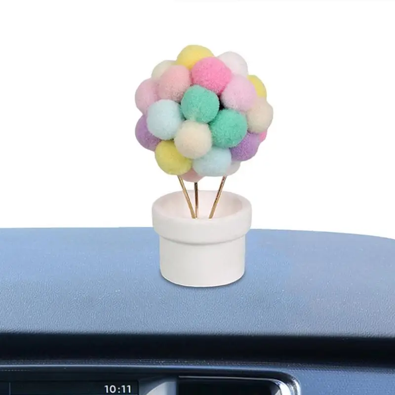 

Colorful Soft Balloon Decoration Car Accessories Car Decoration Instrument Auto Accessories Girls Mini Dashboard Decoration