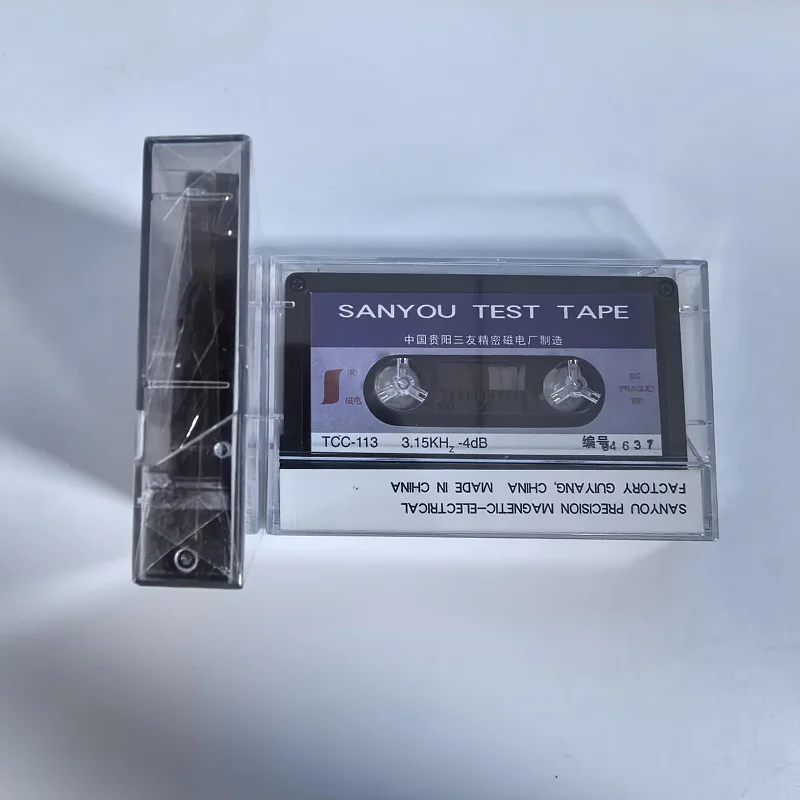 TEST TAPE SANYOU TCC-113 W&F/SPEED 3.15KHZ-4DB,SPEED & FLUTTER TAPE SPEED TEST WOW AND FLUTTER