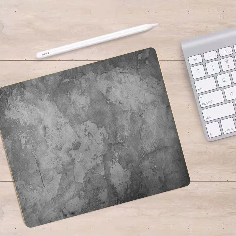 Grey Texture Desk Mouse Pad and Office Rug - Elegant Desk Accessory and Cushion