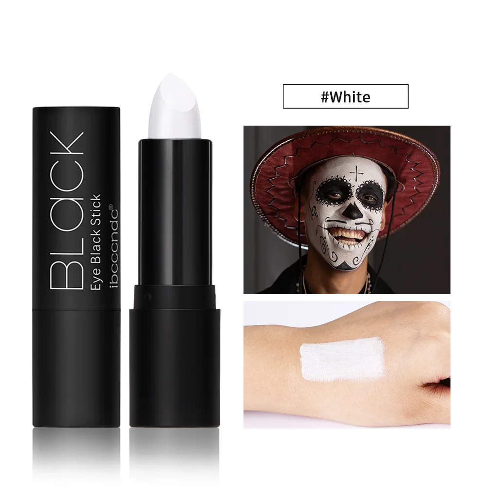 

Eyeblack Tube Black Body Painting Blendable Stick Black Eye Face Body Paint Stick Cream for Halloween Cosplay Joker Makeup Green