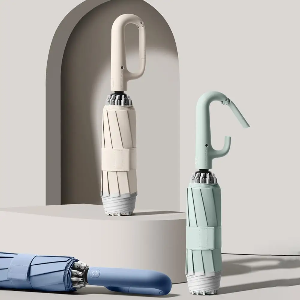 

Автоматический складной солнцезащитный зонт в стиле заднего вида, ветрозащитные светоотражающие зонты в полоску для путешествий