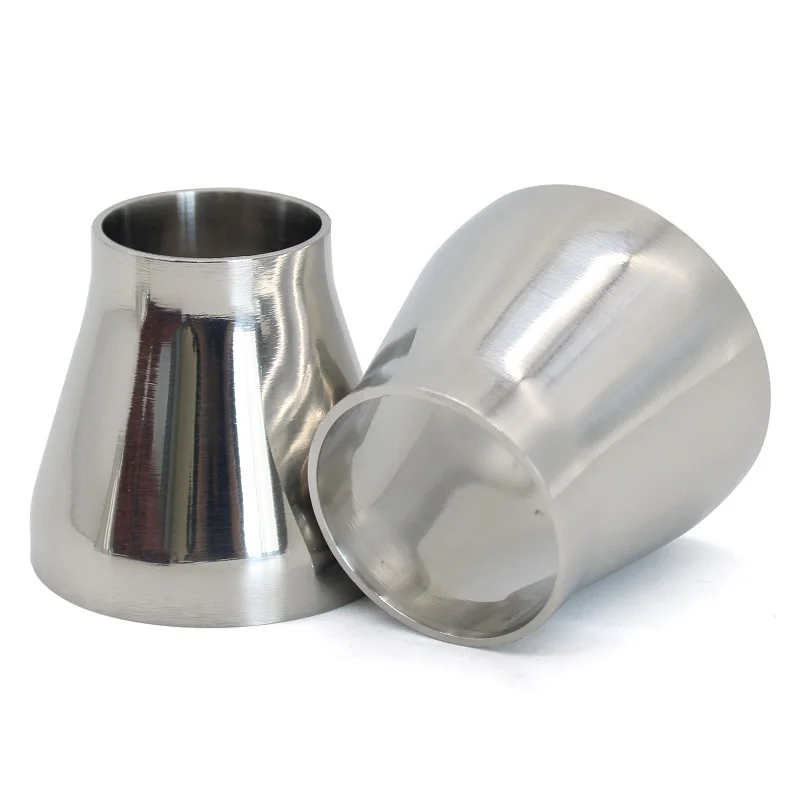 SS304 Stainless Steel Sanitary Concentric Reducer Outer Diameter 19mm-102mm Welded Sanitary Fittings Self-made Beer stainless steel tube,steel pipe