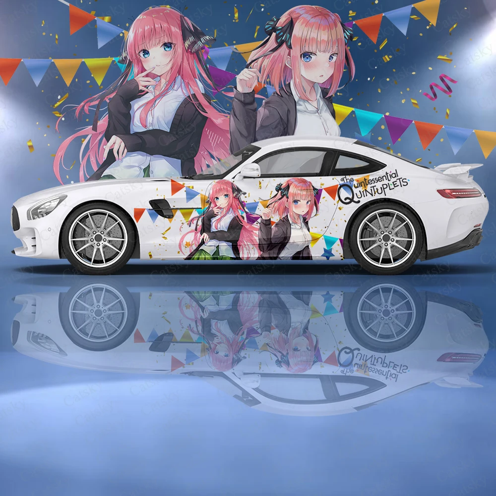 The Quintessential Quintuplets Anime Car Stickers Ita Car Tuning Racing Vinyl Decal Wrap Side Graphics Car Decal Sticker