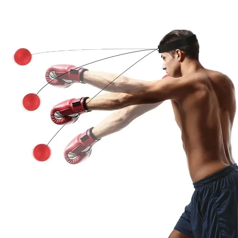 Boxing Training Equipment Boxing Reflex Ball Headband Set Adults Kids Speed Agility Training Reaction Balls Easy To Use