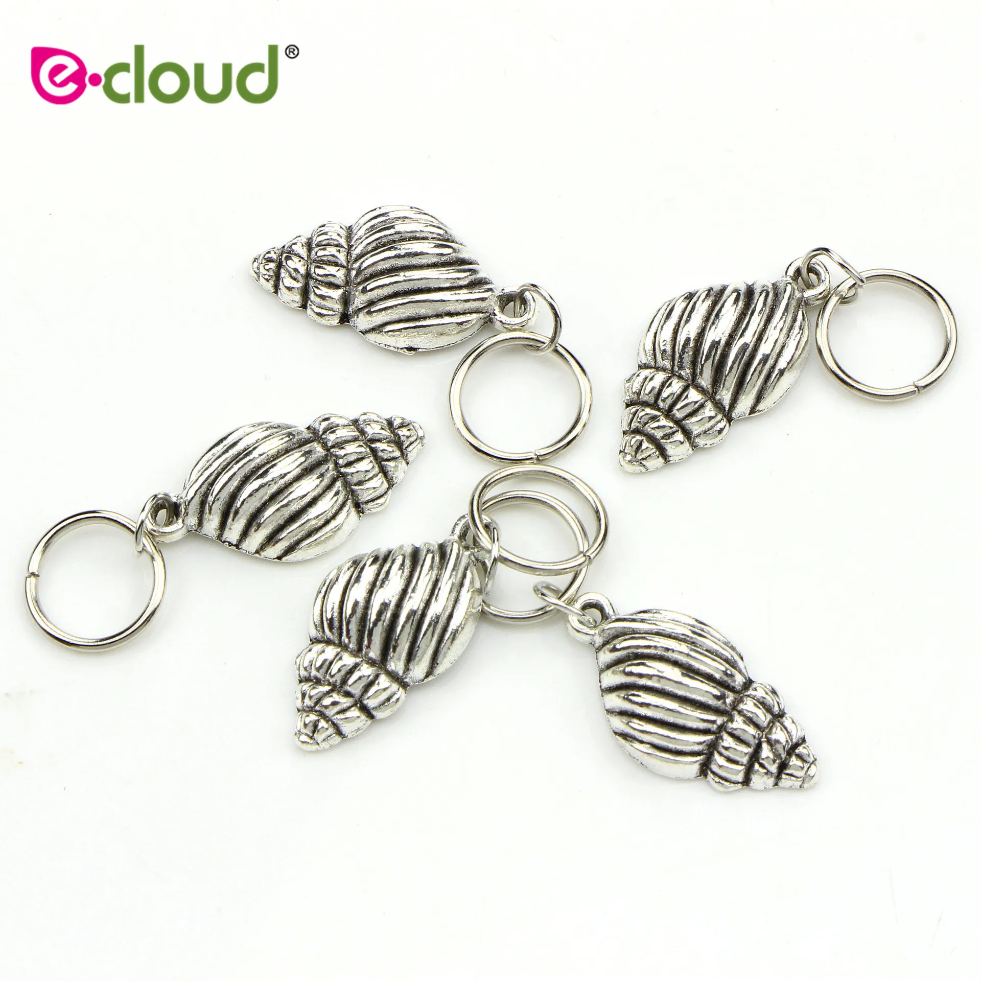 50Pcs Sliver Color Dreadlocks Beads Hair Braid Rings Clips DIY Braiding Metal Cuffs Jewelry Pendants Hair Decoration Accessories 5