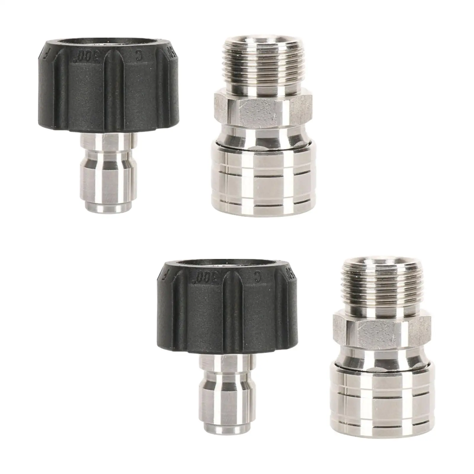 

2 Pieces Pressure Washer Adapter Cars Washing Accessories Fittings Replaces High Pressure Washers M22 to 3/8'' Quick Connect