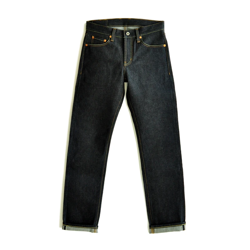 Saucezhan 316XX-18OZ Mens Jeans Selvedge Denim Jeans Raw Denim Straight Thick Autumn and Winter Vintage Jeans Pants 5