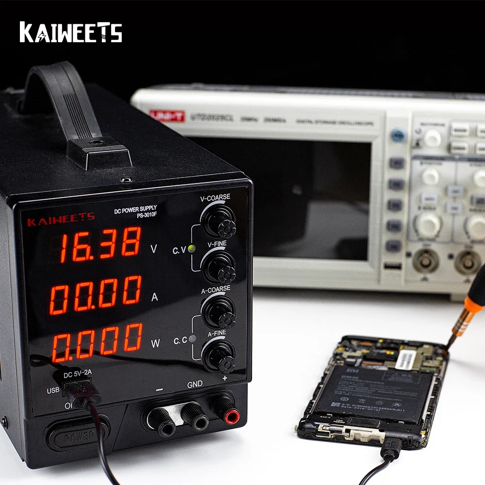 Kaiweets DC power supply 300w 30V 10A variable laboratory factory power supply