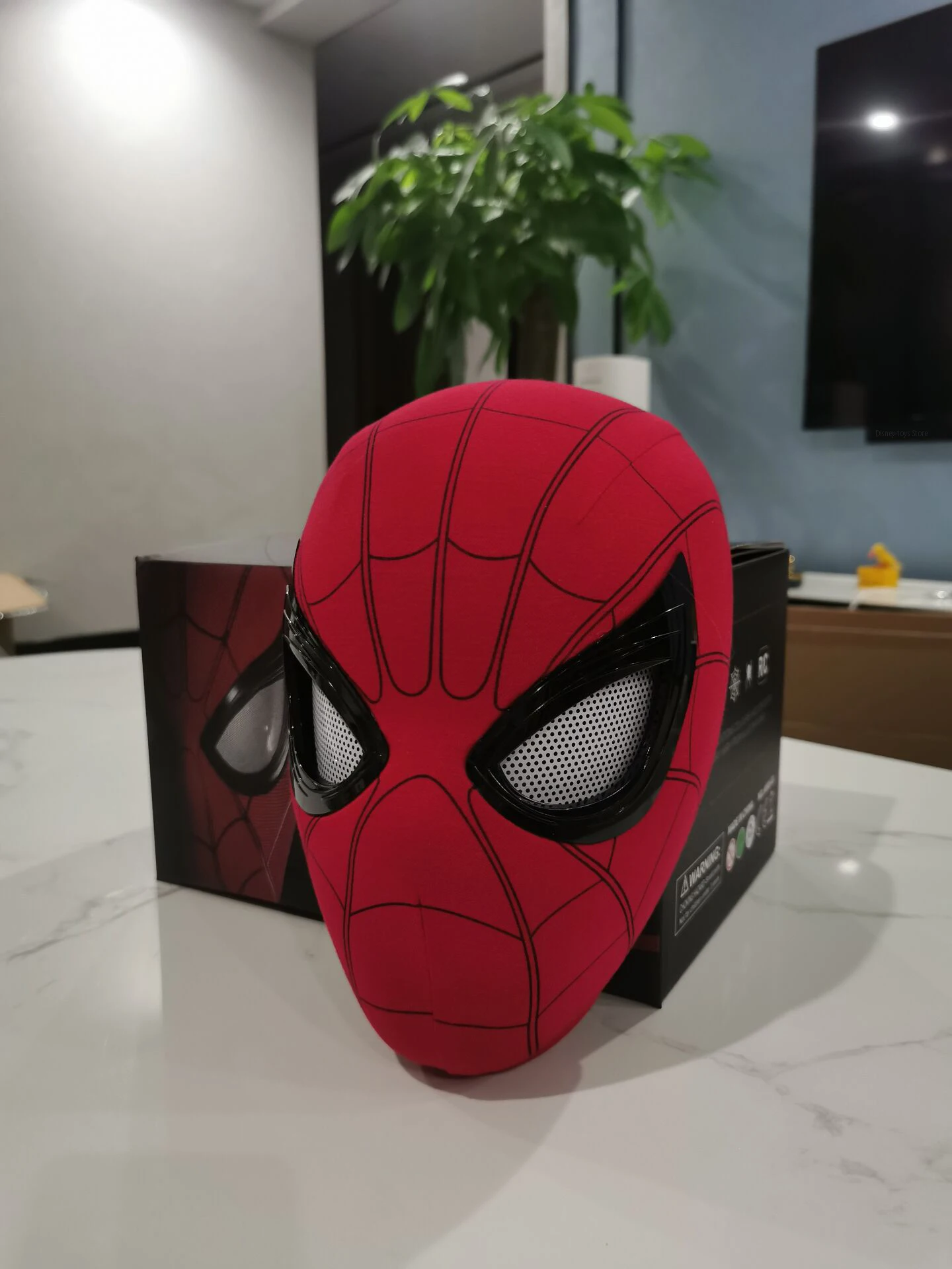 Spider Man Can Blink Masks Cosplay Miles Headgear Moving Eyes Model Party Props Elastic Toys Adults Kids HalloweenChristmasGifts