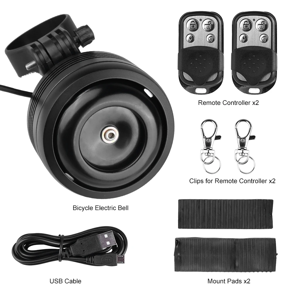 AccolmileElectricBikeHornBell125DbBicycleAlarmwithRemote