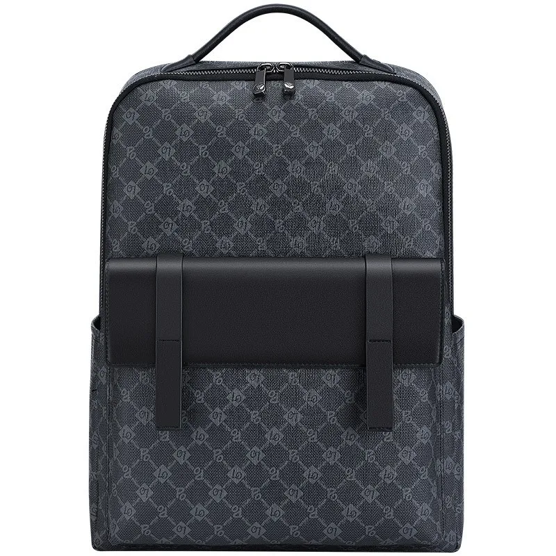 WILLIAMPOLO Male Backpack For Teenagers Fashion Microfiber Fit 13 inches Laptop Luxury Backpack For Boys School Bags Black