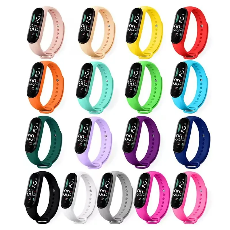 2025 New Motion Sports Watch for Women Electronic LED Digital Wristwatch Fashion Casual Simple Silicone Touch Waterproof Clock - 6