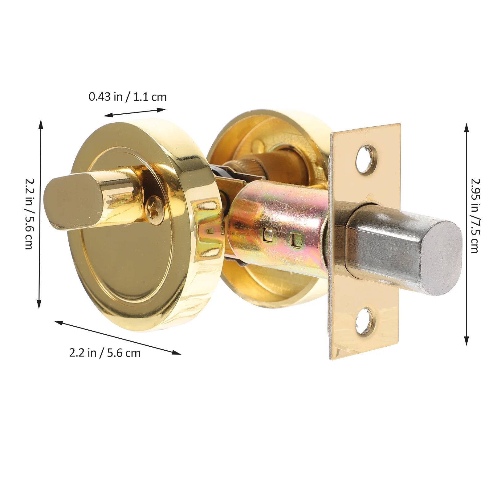 Door Gate Single Cylinder Deadbolt Stainless Steel Dead Bolt Door Lock With Key Zinc Alloy Door Door Handle Black