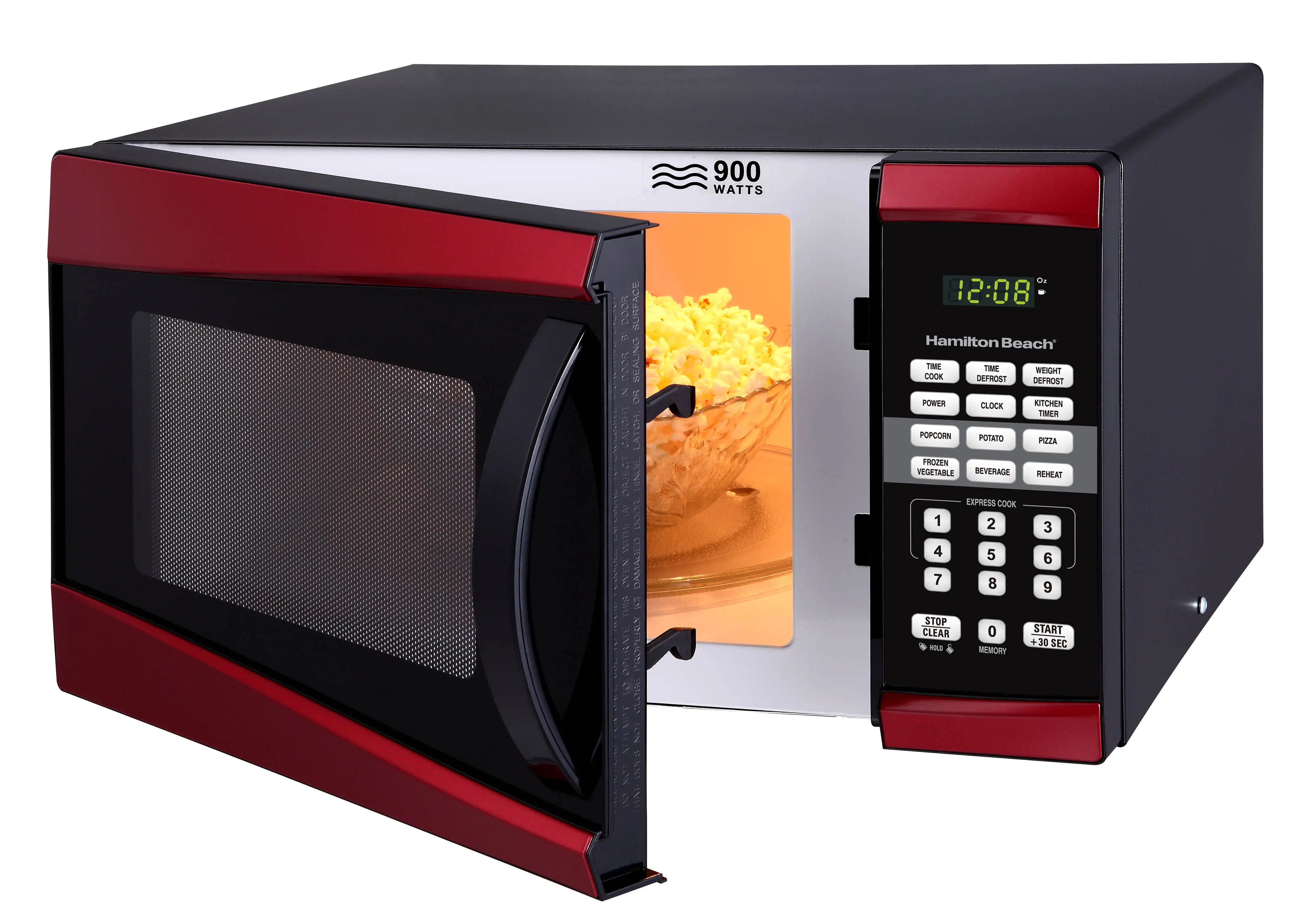 Hamilton Beach 0.9 Cu. ft. 900W Red Microwave oven - AliExpress