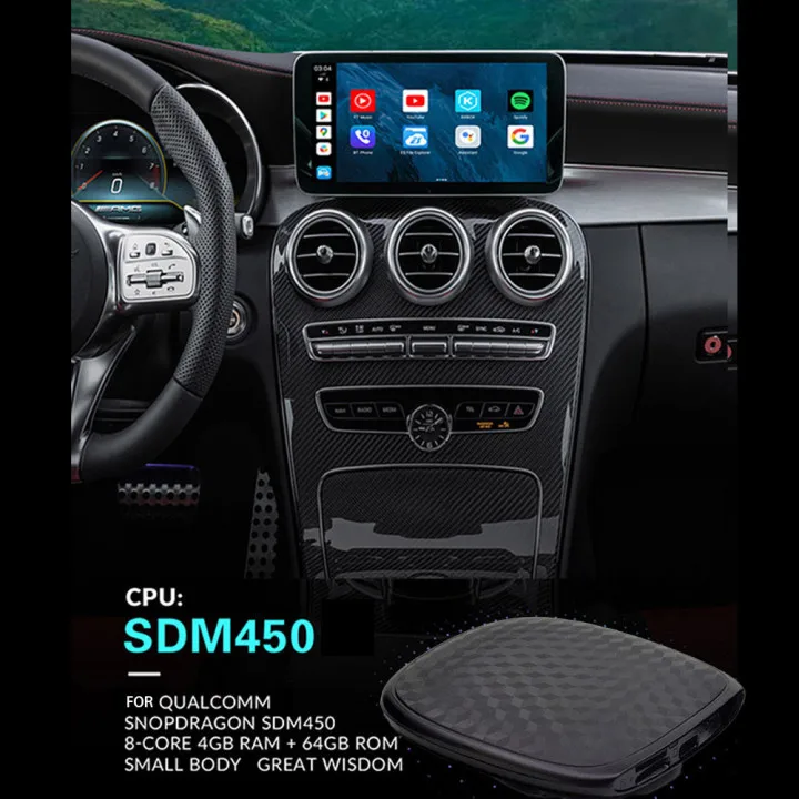 UX999 Pro Vehicle Machine Control Box Car Android 9.0 AI Box 4GB+64GB 4G LTE For Original Car Screen With Wired CarPlay Function head unit