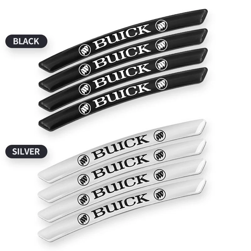 4Pcs 자동차 휠 허브 림 스티커 데칼 Buick Envision Excelle GT Verano Regal LaCrosse Encore enclave GL8 용 자동차 액세서리