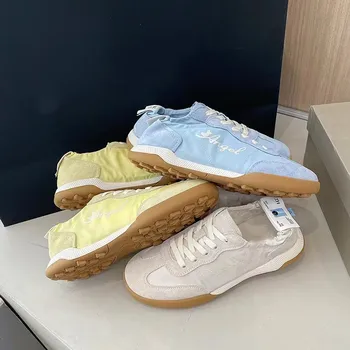 German Training Shoes Tide Ballet Series spring autumn White Soft Sole Breathable Forrest Gump Shoes Women Sports Leisure Canvas 1