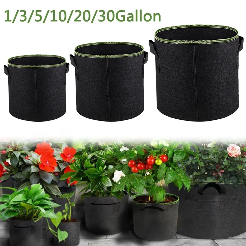 Dārza somas Audumu audzēšanas somas Neausta stādāmā soma Dārza dzīvojamā soma Dārzeņu augi Bērnudārza soma sakņu konteiners_voghion.com