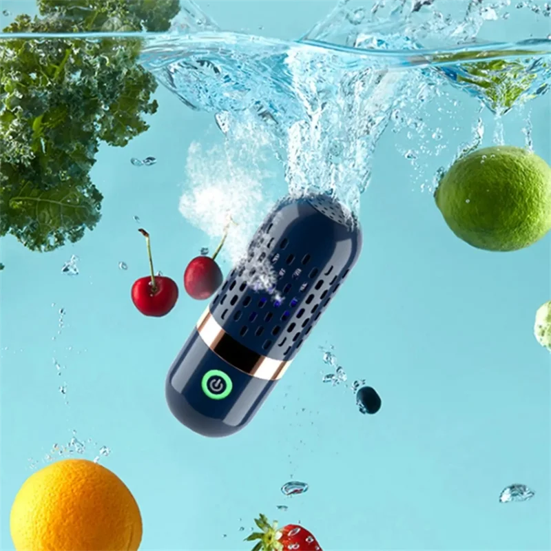Wireless Fruit Vegetable Washing Machine Protable Capsule Shape Fruit Food Purifier Kitchen Automatic Vegetable Washing Machine 2