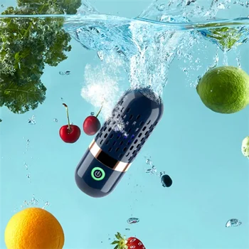 Wireless Fruit Vegetable Washing Machine Protable Capsule Shape Fruit Food Purifier Kitchen Automatic Vegetable Washing Machine 2