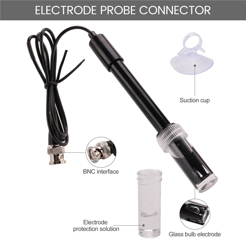 Ph Replacement Probe Aquarium Hydroponic Laboratory Electrode Ph Meter Potential Test Bnc Q9 Connector-Y78A