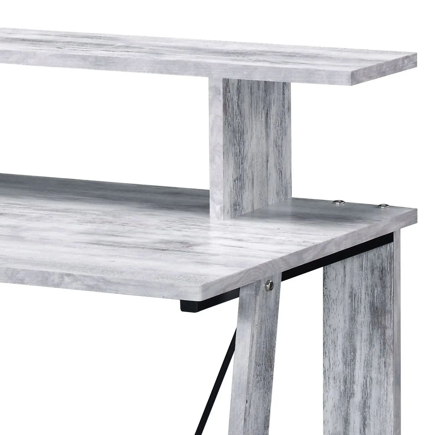 Nypho Antique White& Black Finish Writing Desk 4