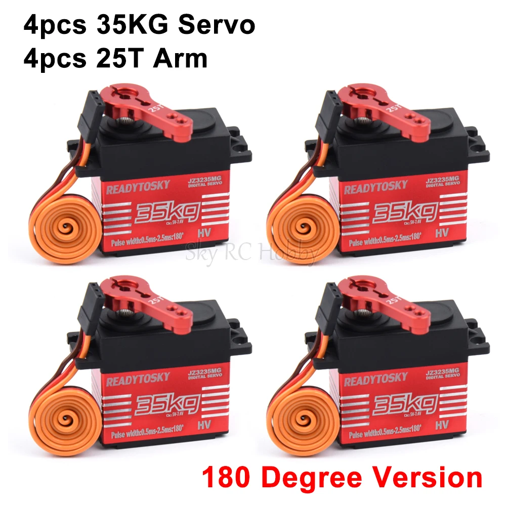 Heavy-Duty Waterproof Digital Servo with Metal Gears and 25T Arm