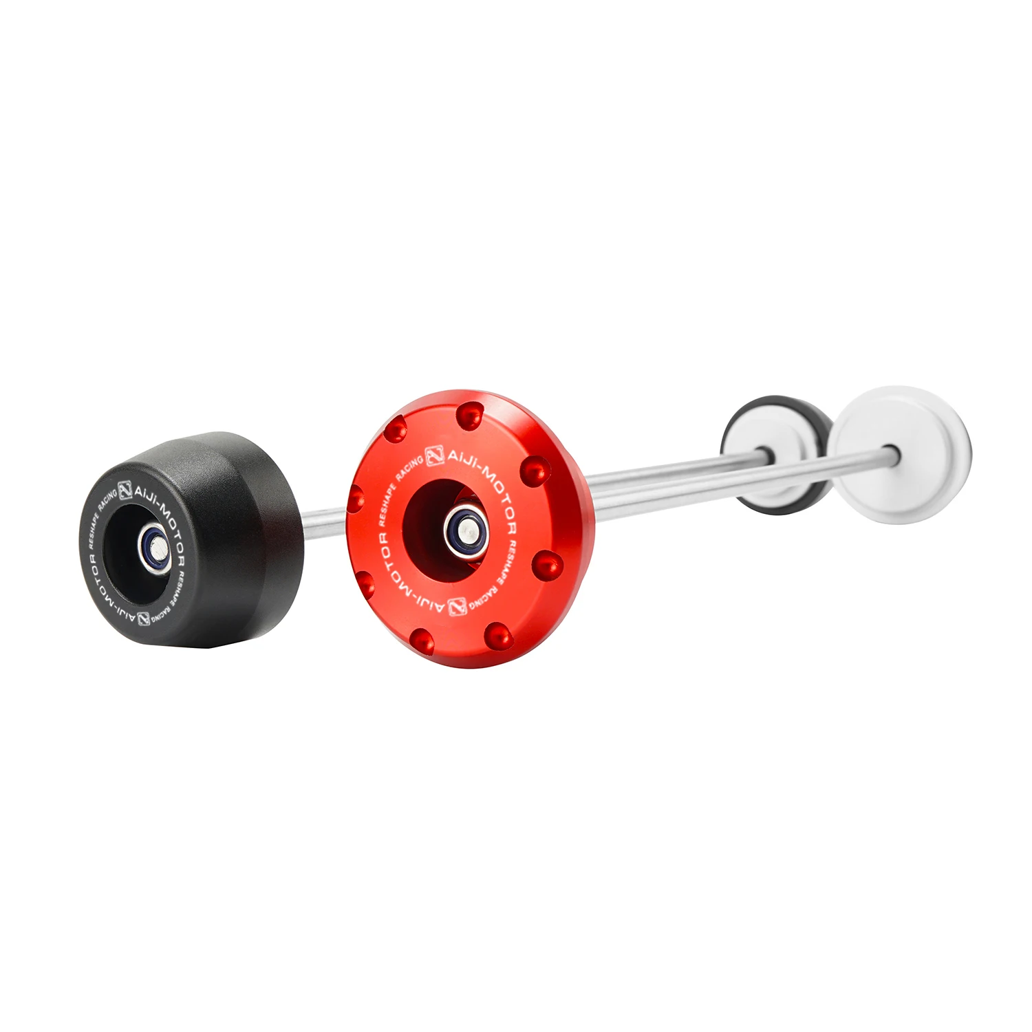 Front & Rear Axle Crash Protector Sliders For GSXR1300 & B-KING (1999-2022) – Red - View #9
