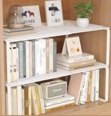 DIY 금속 옷장 선반 조절 가능 확장형 옷장 정리대 텔레스코픽 접이식 적층형 선반 기숙사용