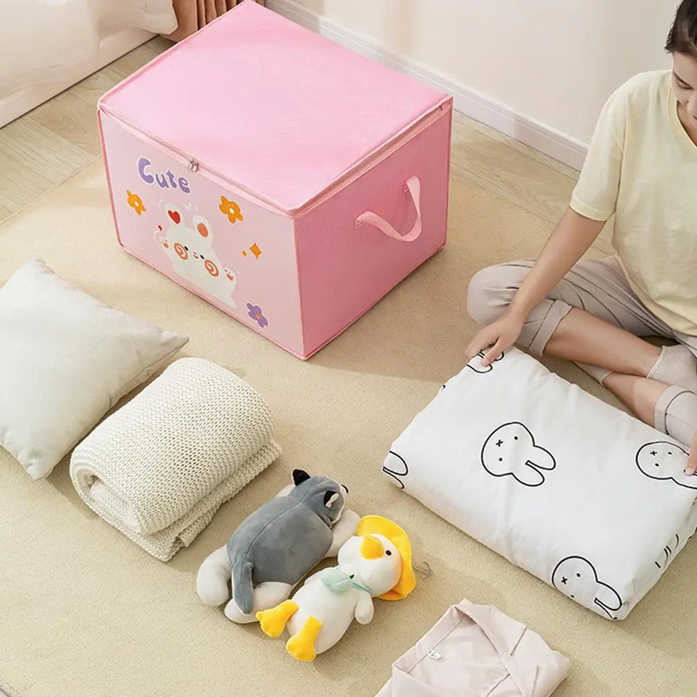 Large Capacity Clothes Quilt Storage Bag Cute Printed Pattern