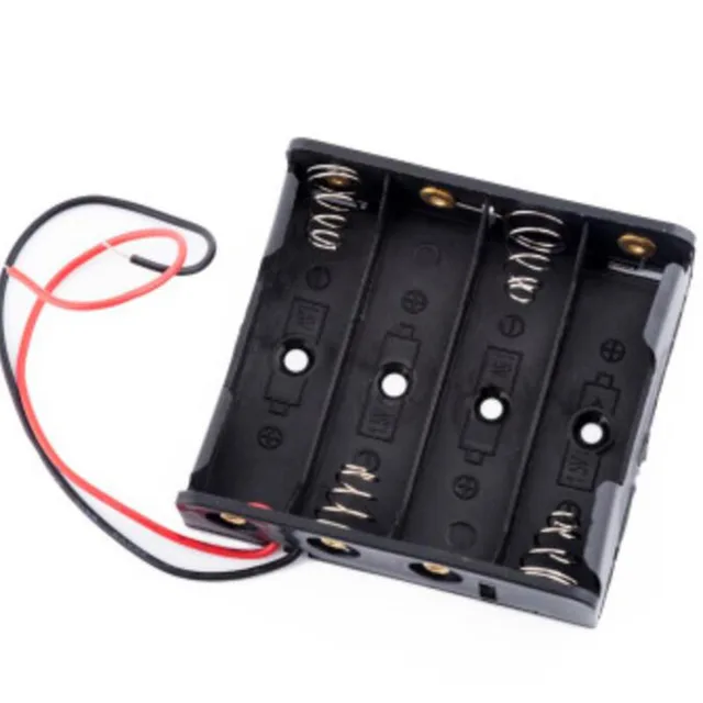 5 pièces 1 2 3 4 emplacements ports AA 2AA 3AA 4AA 1.5v 3v 4.5v 6v taille boîtier de rangement de batterie support de la boîte 3Xaa 2xaa aa avec fils h 5