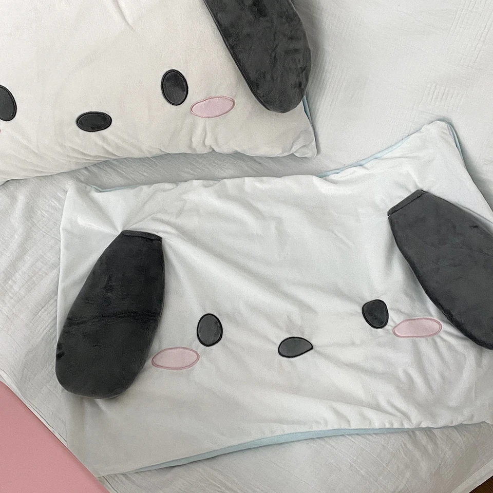 Pochacco 베개 케이스 사랑스러운 일본식 베개 커버 백 쿠션 던지기 베개 베개 케이스 침대 홈 장식 선물 소녀
