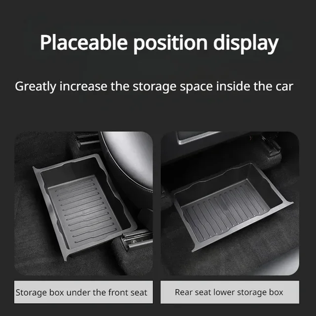 Underseat Storage Box 2stk for Tesla Model Y 2021-2024 Underseat Storage Box 2stk for Tesla Model Y 2021-2024