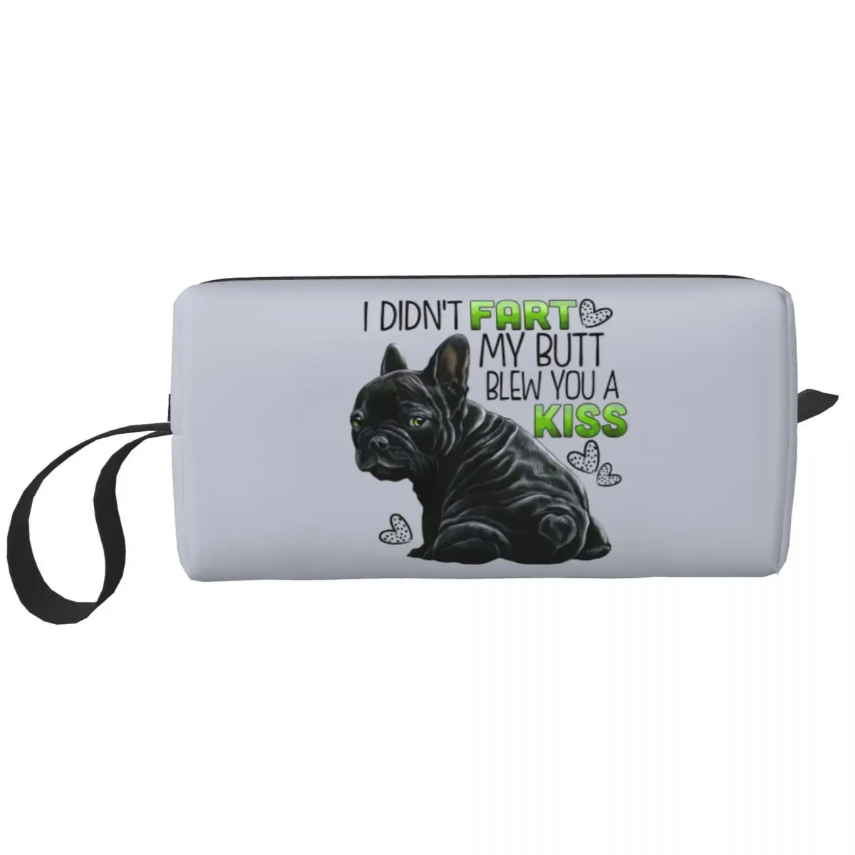 

Милая косметичка в виде французского бульдога, Женская милая вместительная забавная косметичка в виде французского животного, женская косметичка